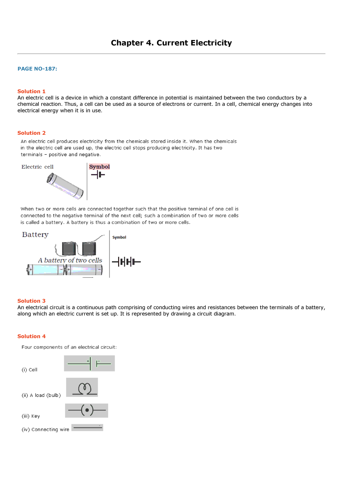 Current Electricity - Notes - Ncertbooksolutions Chapter 4. Current ...