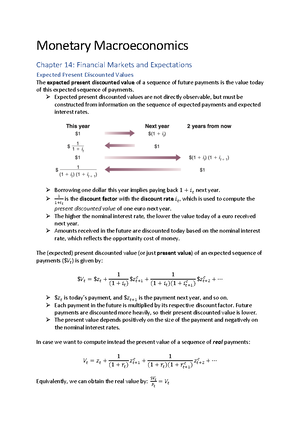 Macroeconomics chapter 4 notes - Business cycles refer to the ...