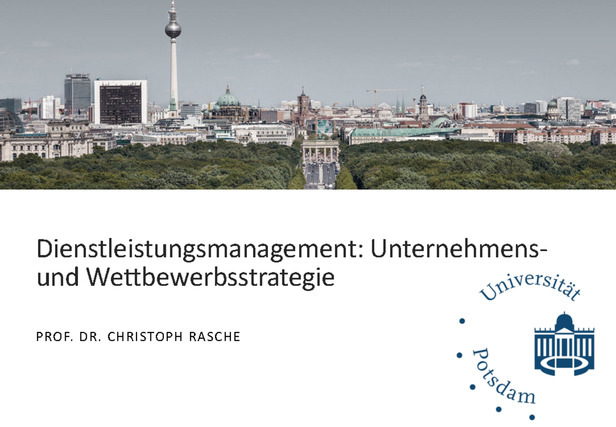 DLM Skript - Dienstleistungsmanagement: Unternehmens- Und ...