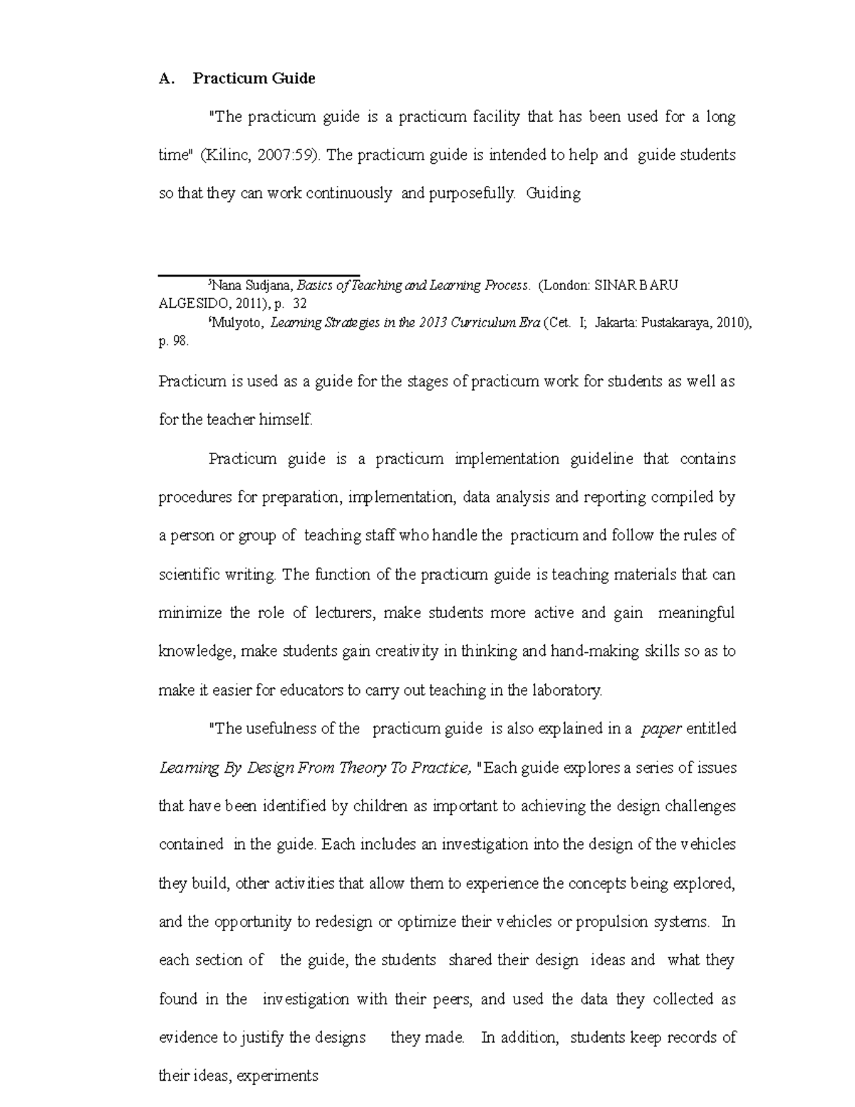 Practicum Guide - A. Practicum Guide 