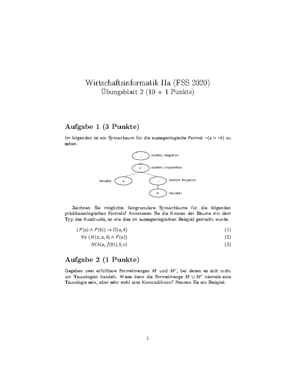 Wifo2a-ex2 - Übungen Im FSS - Wirtschaftsinformatik IIa (FSS 2020 ...