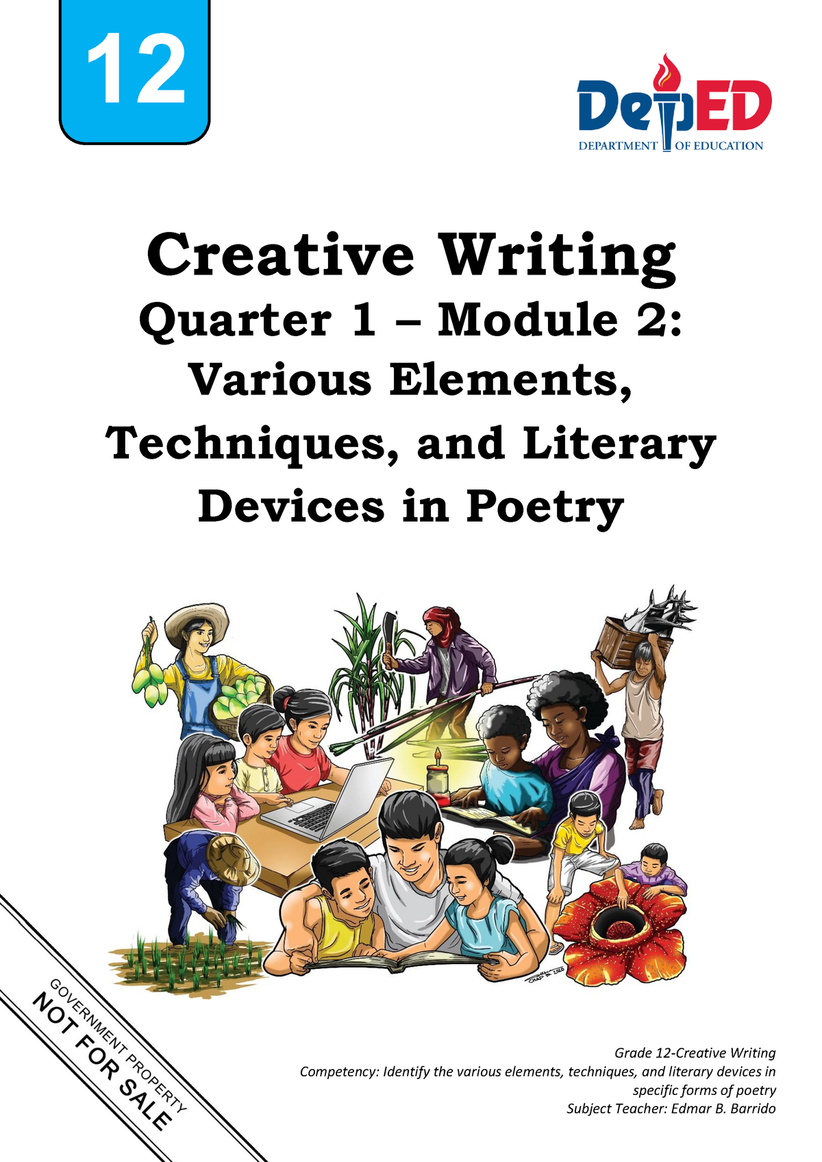 grade 12 creative writing module 1 answer key