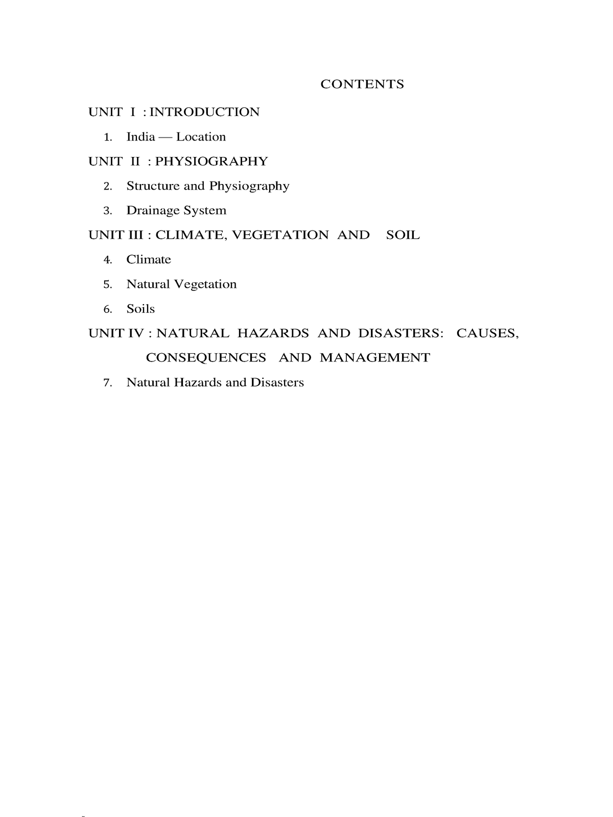 India Physical Environment Class XI Rajesh CONTENTS UNIT I   Thumb 1200 1598 