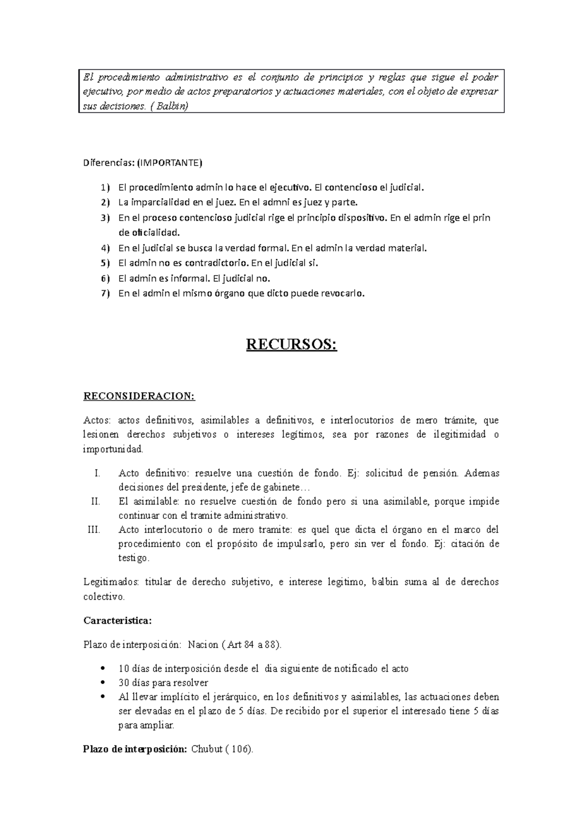 Recursos Administrativos - El Procedimiento Administrativo Es El ...