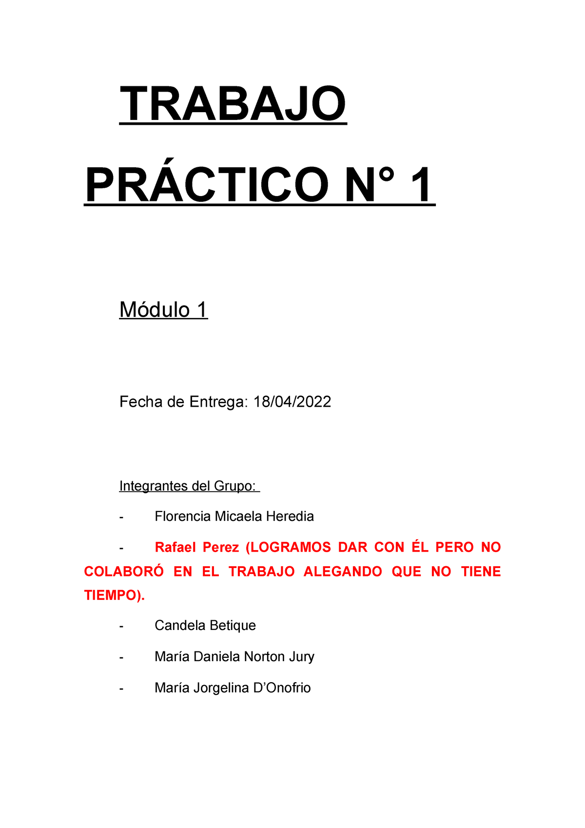 Tp Teoria General Del Proceso Trabajo Pr Ctico N M Dulo Fecha De Entrega Studocu