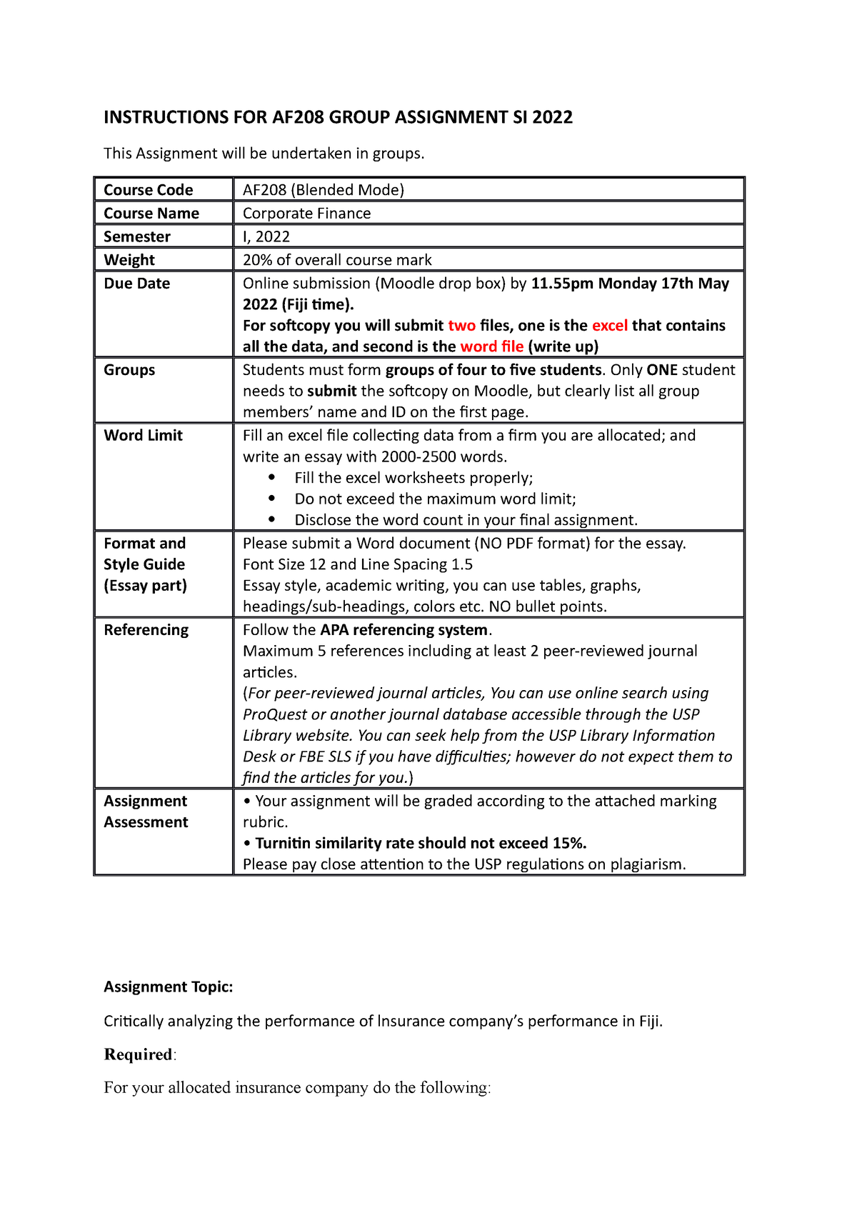 af8 assignment 2 exemplar