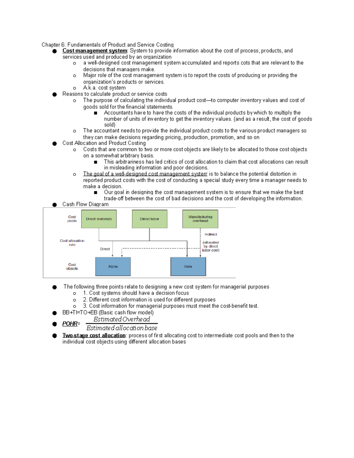 Chapter 6 - Chapter 6: Fundamentals of Product and Service Costing Cost ...