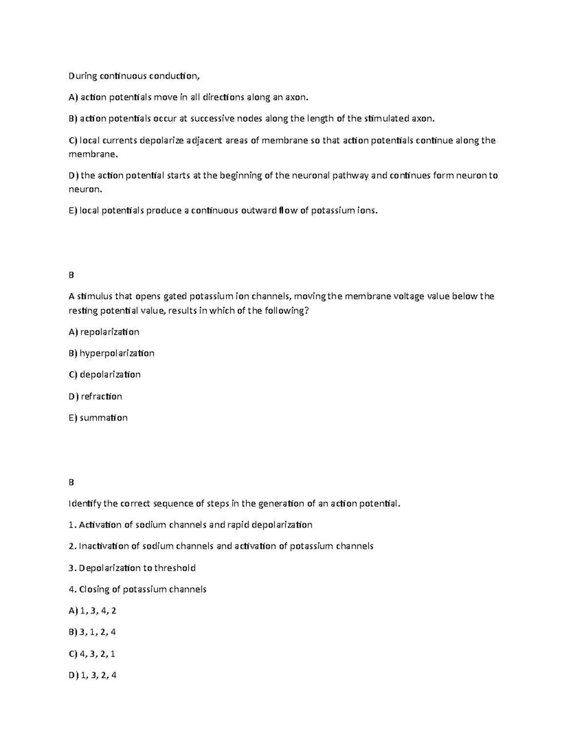 Chapter 8 Practice Questions Part 2 - During continuous conduction, A ...