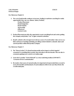 Bloomberg Assignment - Coby Schmutter 2/7/ Bloomberg Assignment What ...
