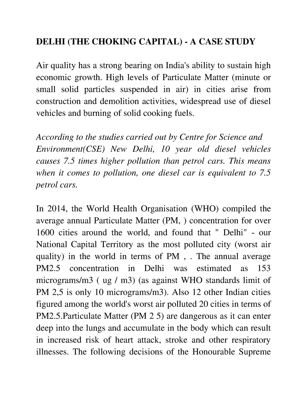 case study air pollution geography