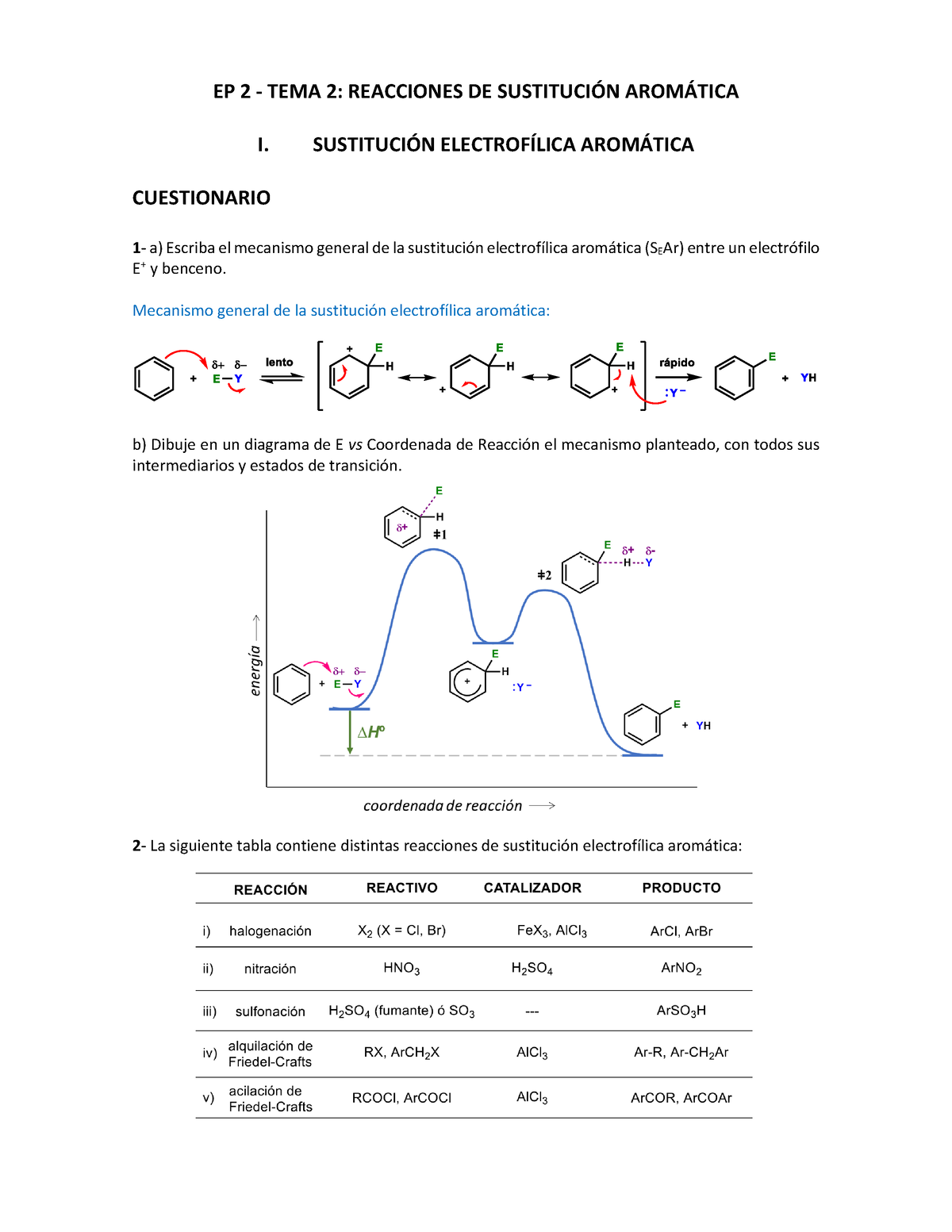 EP 2 - Sustitución Electrofílica Aromática - 2021 - EP 2 - TEMA 2 ...
