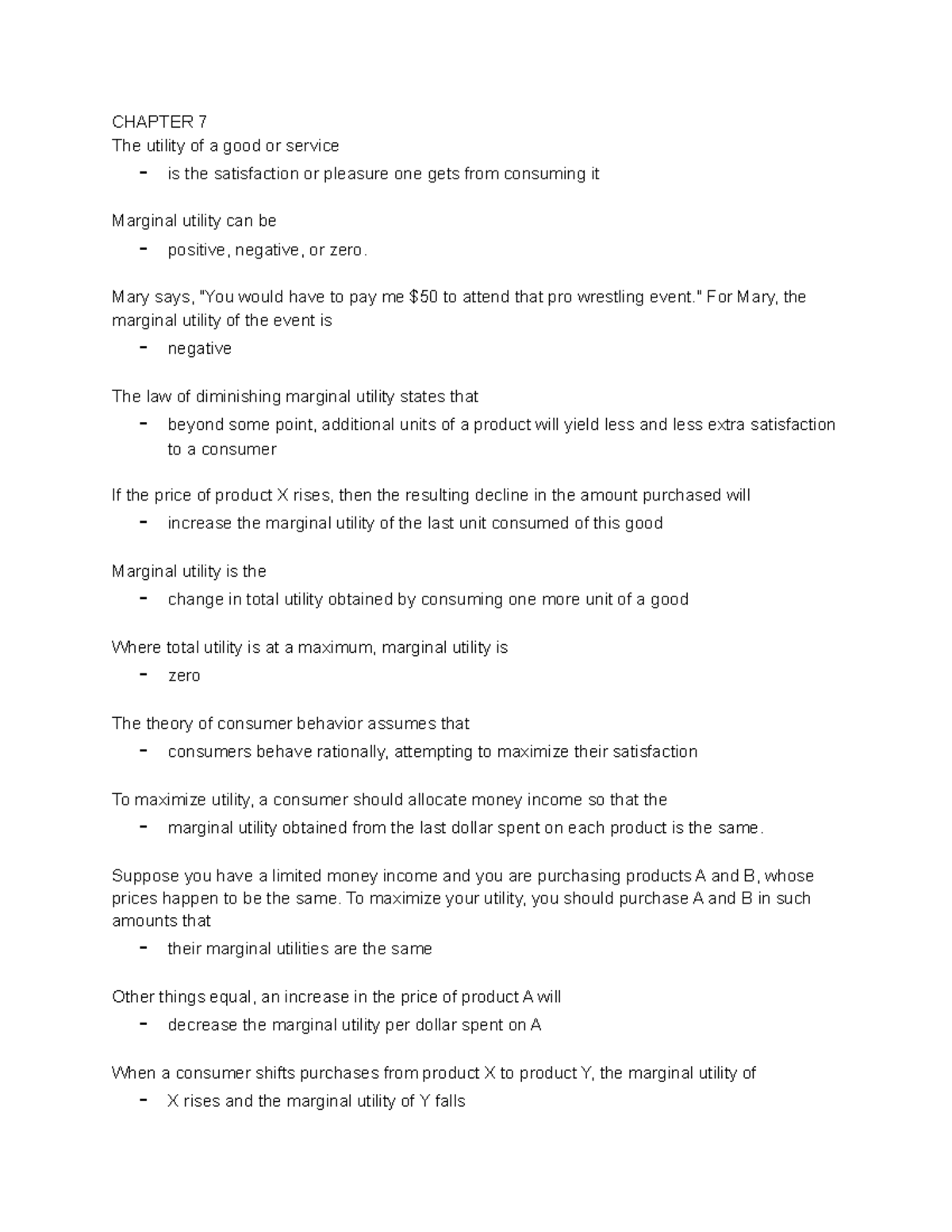 micro-economics-midterm-3-ch-chapter-7the-utility-of-a-good-or