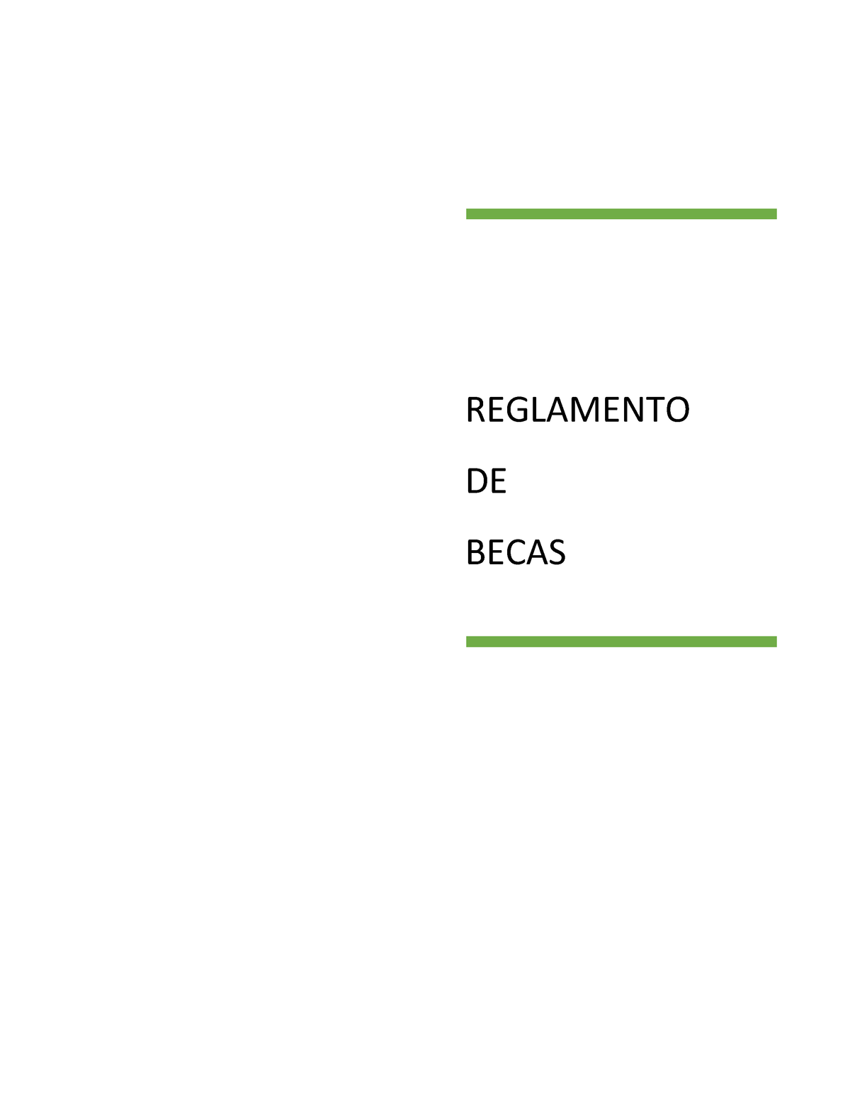 Reglamento-becas - Jdjxjhxhh - REGLAMENTO DE BECAS TÍTULO I DE LAS ...