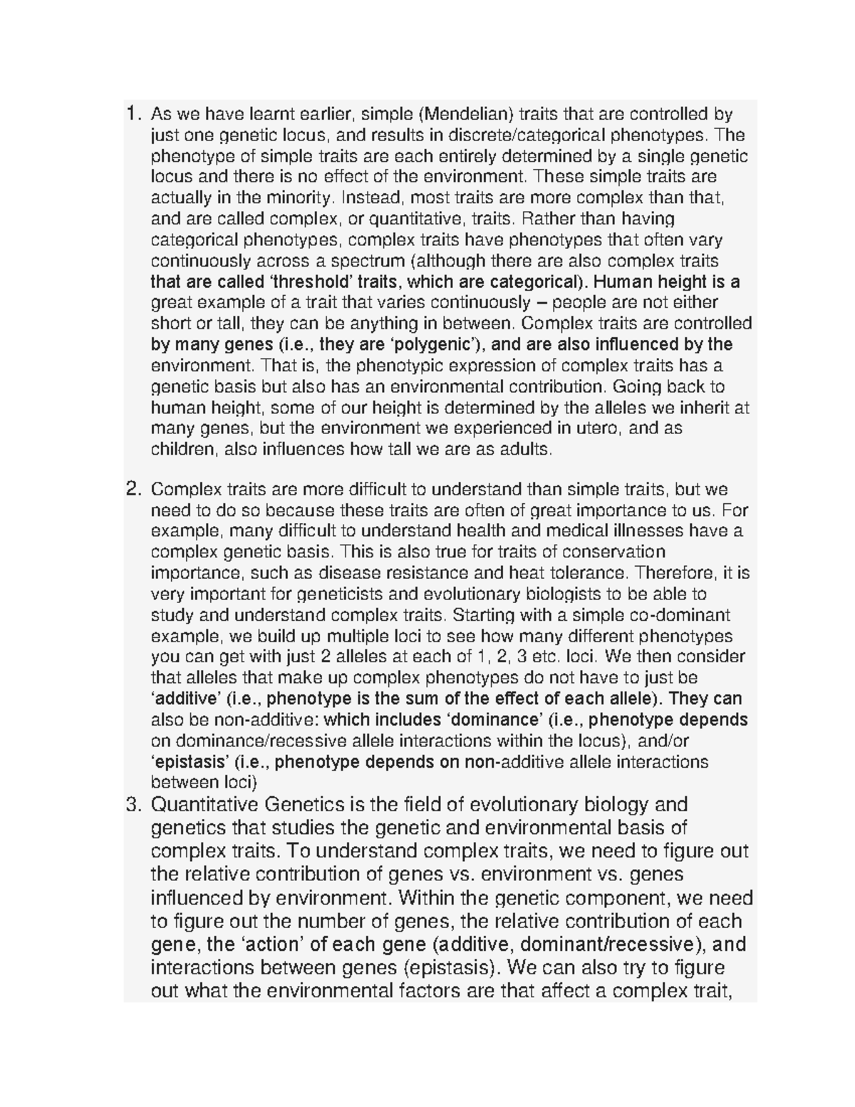 Evo and adp 5 - lecture notes on evolutionary adaptation in a changing ...