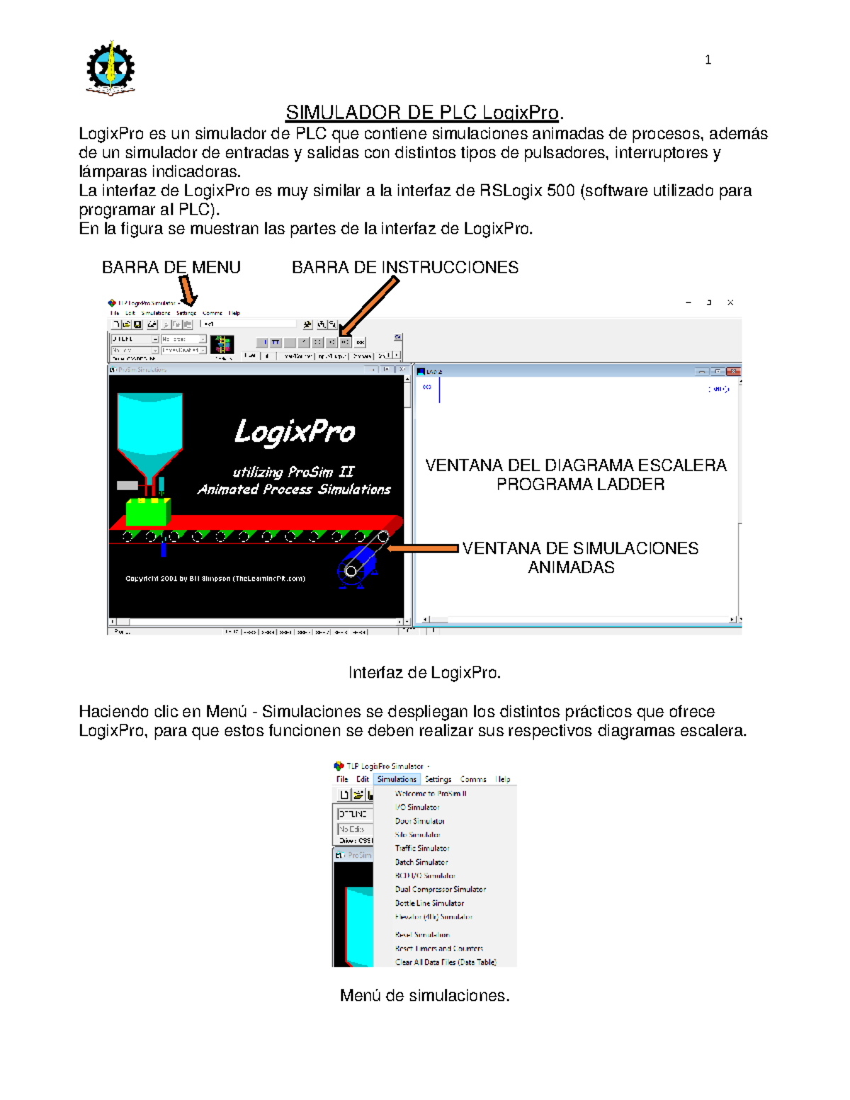 Simulador DE PLC Logixpro - SIMULADOR DE PLC LogixPro. LogixPro es un ...