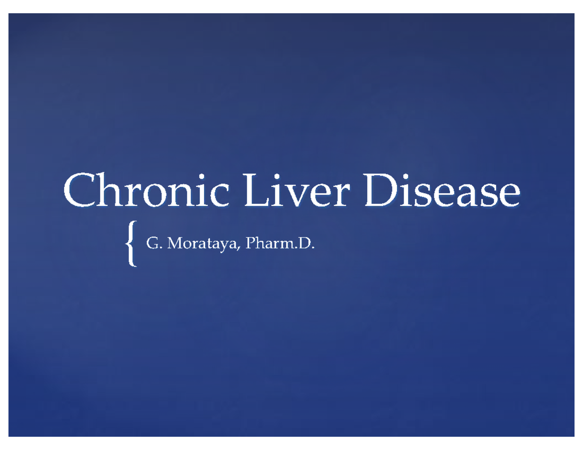 Complications of End Stage Liver Disease 1 slide compressed - { Chronic ...