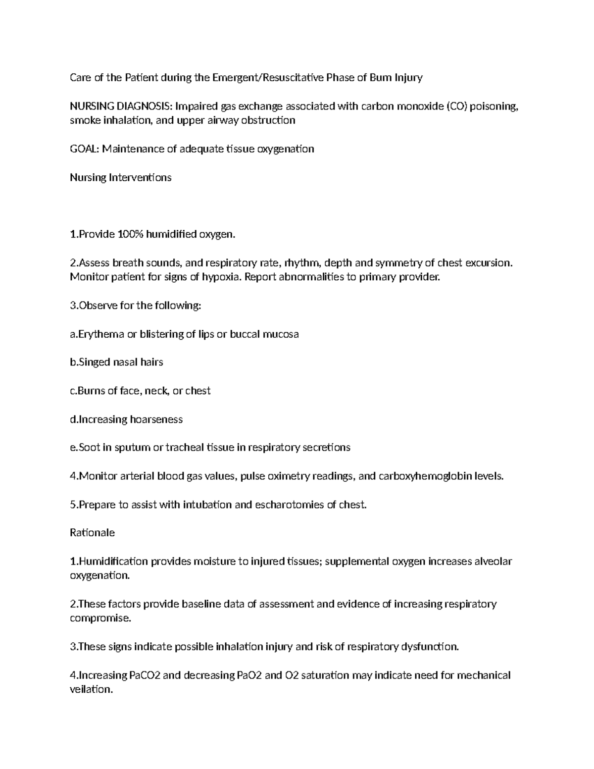 Burn nursing care break down of burn care Care of the Patient