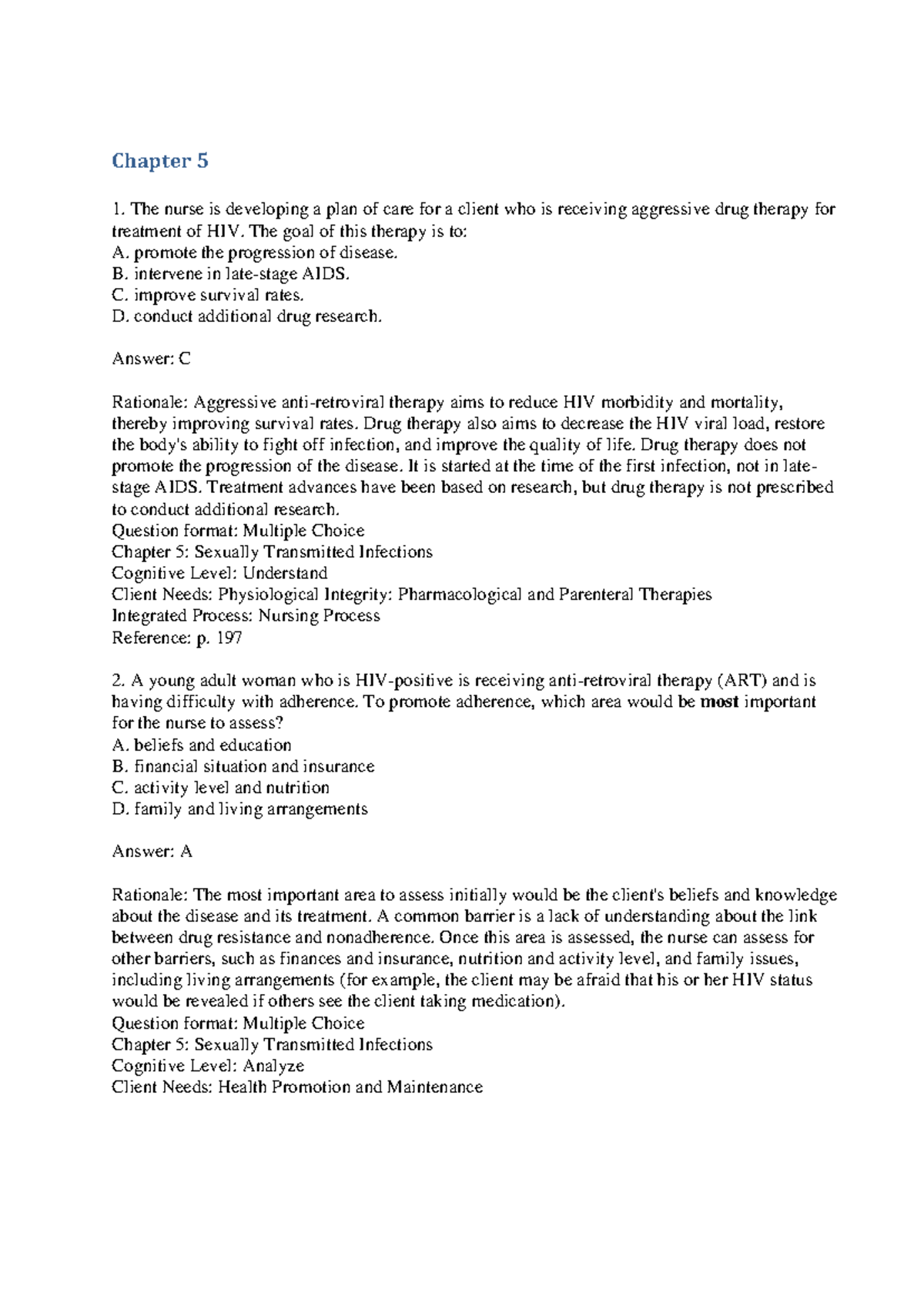 5 - Study guide of assessment for pediatric clients. - Chapter 5 The ...