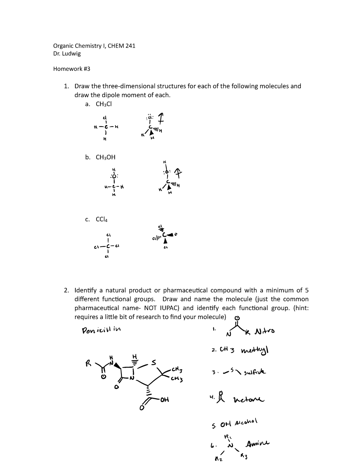 26353364 2 - Chem 241 3rd Homework Assignment - Organic Chemistry I ...