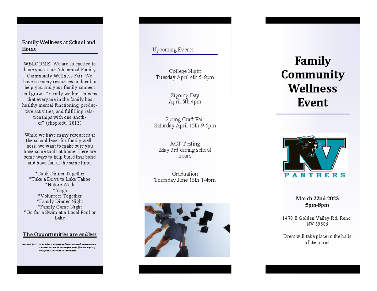 Community Family Wellness Fair Handout - Montgomery - A Family ...