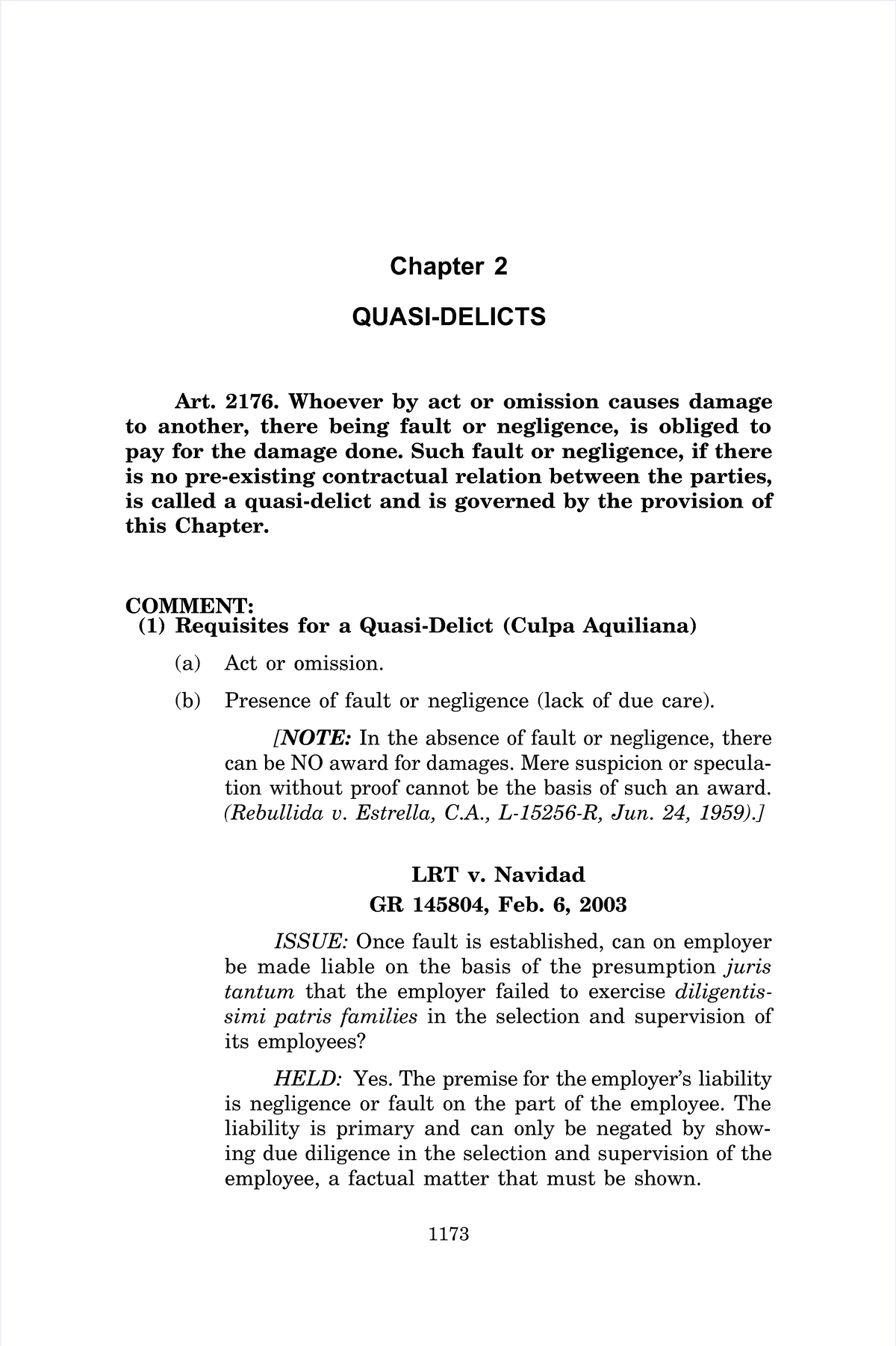 Pdf-torts compress - Torts and Damages - CIVIL CODE OF THE ...