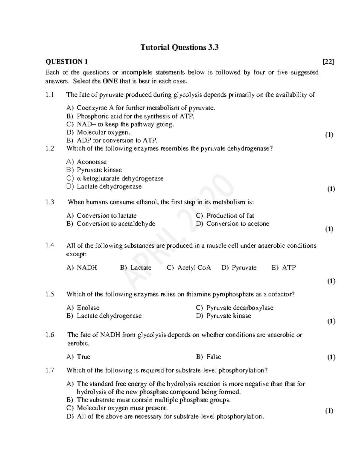 Tutorial Questions 3 - Warning: TT: Undefined Function: 32 Tutorial ...