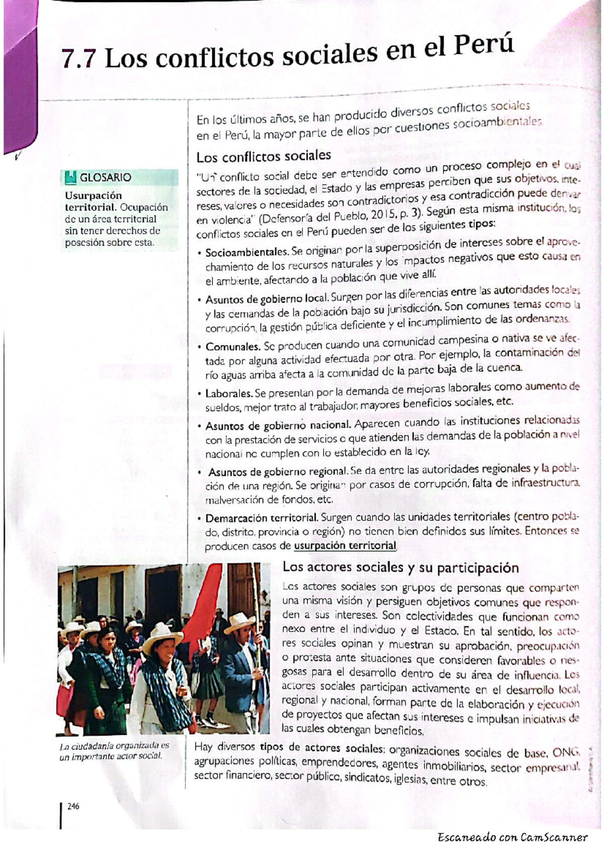 Los conflictos sociales en el Perú - Biología Celular Y Molecular - Studocu