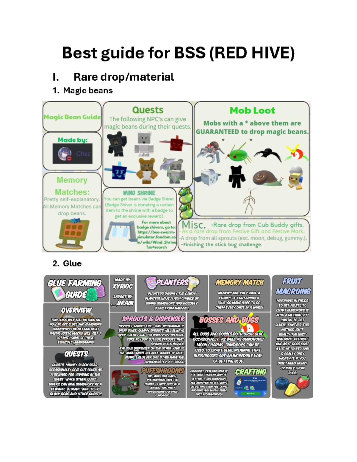 Best guide for BSS - Good - Best guide for BSS (RED HIVE) I. Rare drop