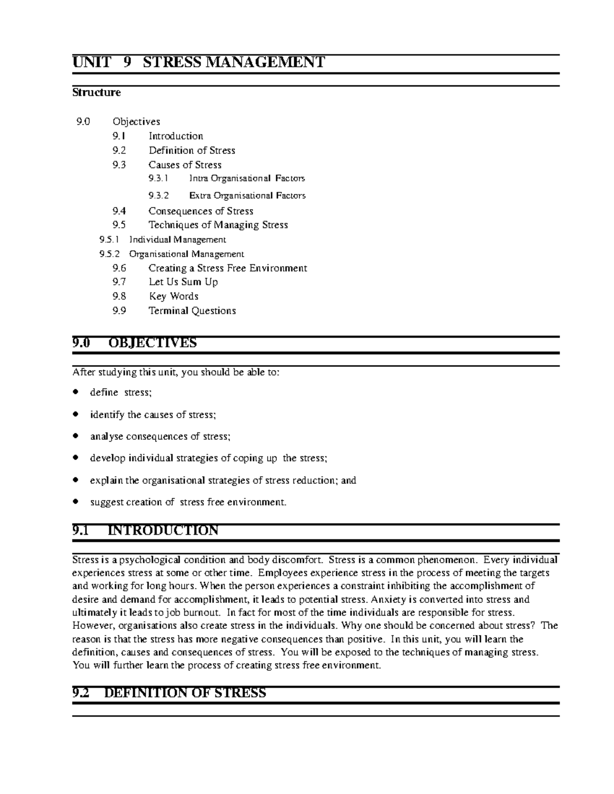 Block3 MCO1 Unit3 Organisational behaviour module, 1 MC0 01 master