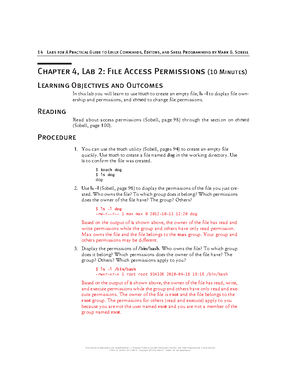 ULI101 Lab 2 - Lab instructions - 8 Labs for A Practical Guide to Linux ...