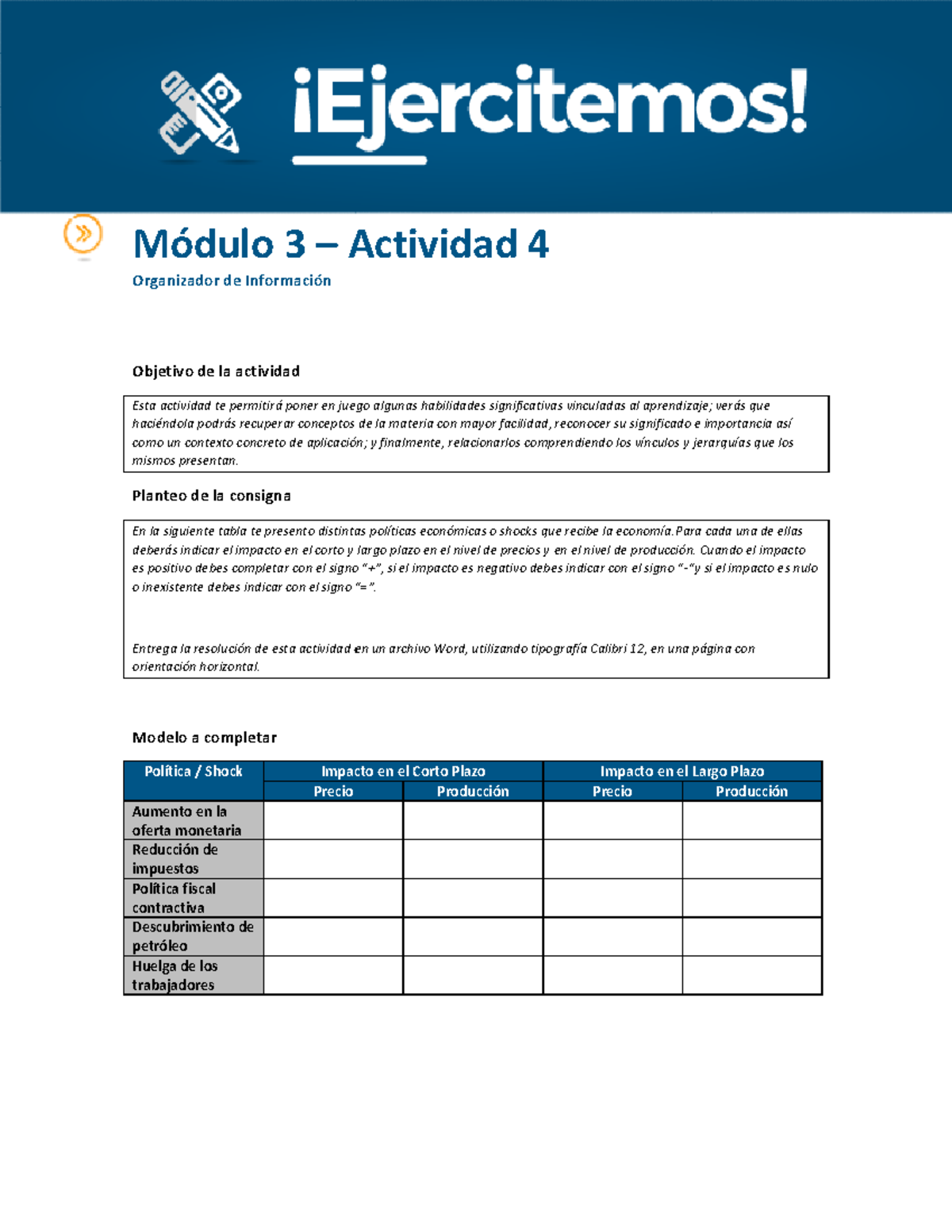Actividad 4 M3 consigna - Warning: TT: undefined function: 32 Módulo 3 ...