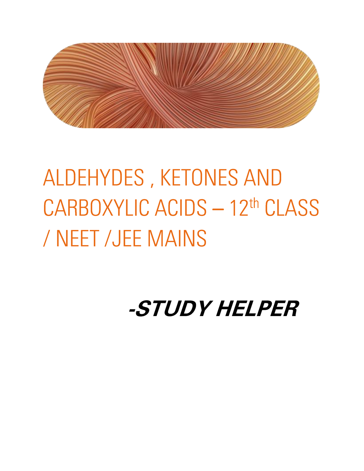 Aldehydes , Ketones AND Carboxylic Acids - Chemistry - ALDEHYDES ...