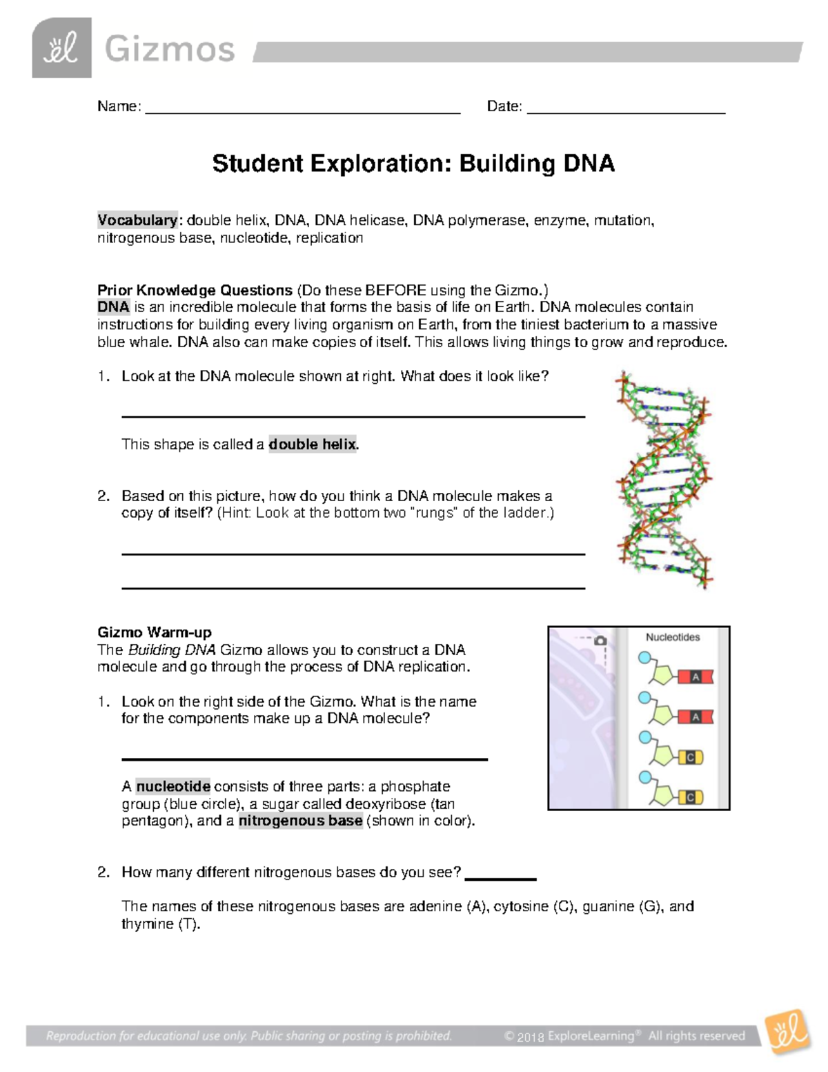 Annotated-Building Dnase - 2018 Name ...