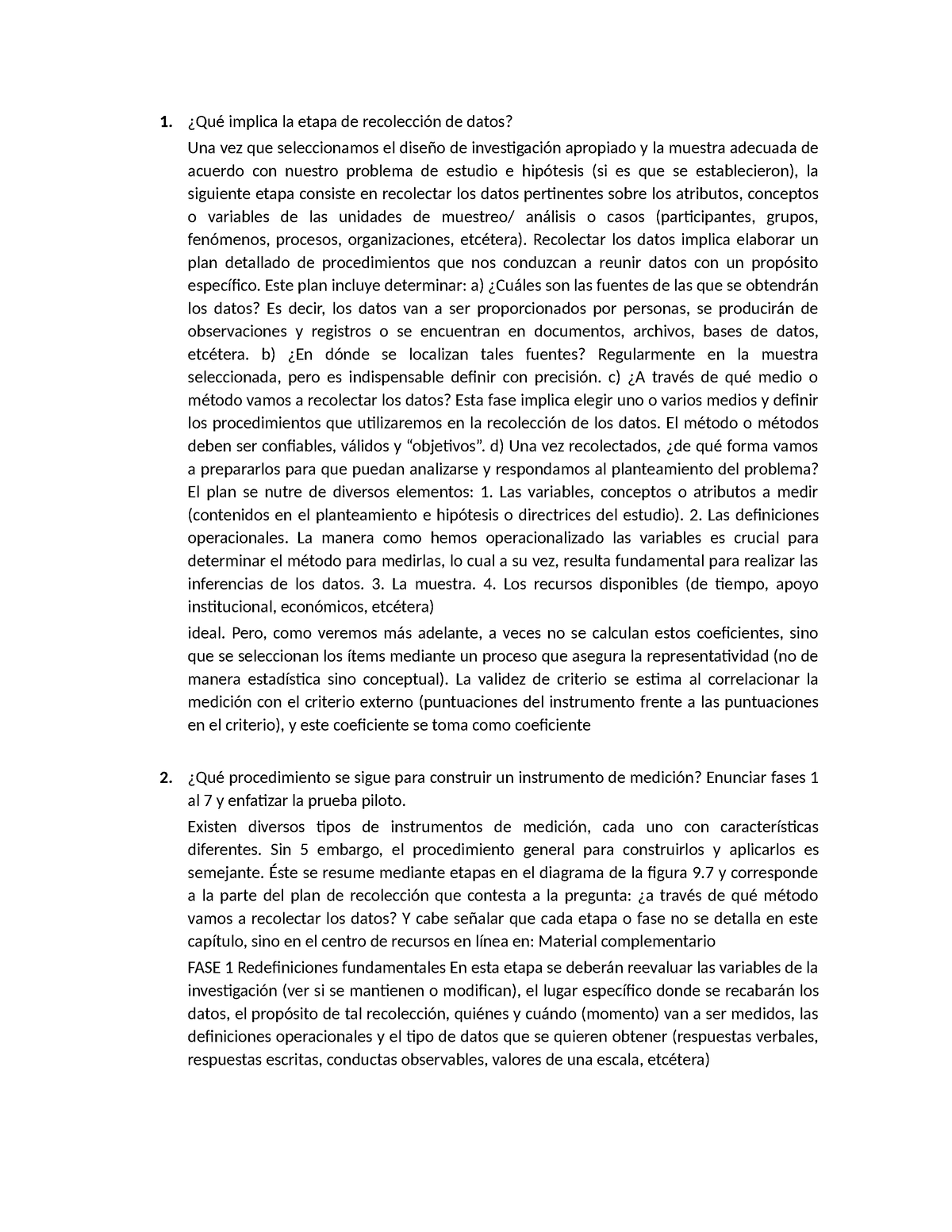 Guia 7 - ¿Qué Implica La Etapa De Recolección De Datos? Una Vez Que ...