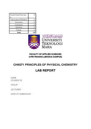 Tutorial 1 CHM557 - feel free to use . - CHM557 ORGANIC CHEMISTRY II ...