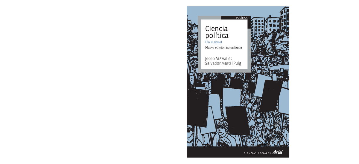 Valles, Josep (2000 ) - Ciencia Politica Un Manual - Capitulo 1. Que es