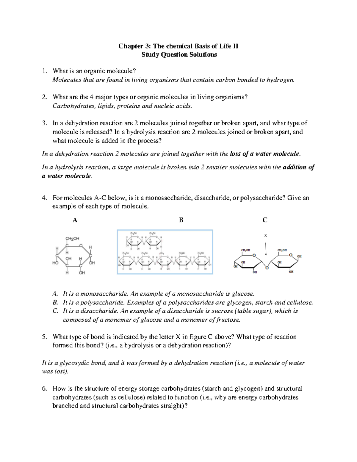 Chapter 3 study question solutions Fall 17 - Chapter 3: The chemical ...