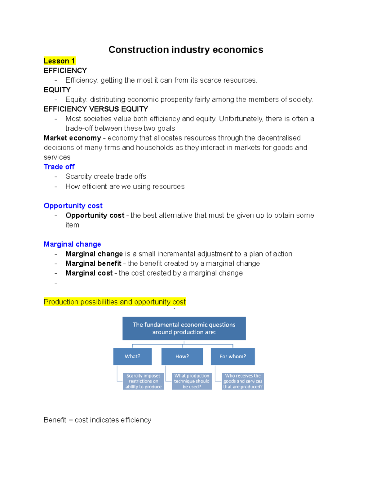 Construction Industry Economics Construction industry economics