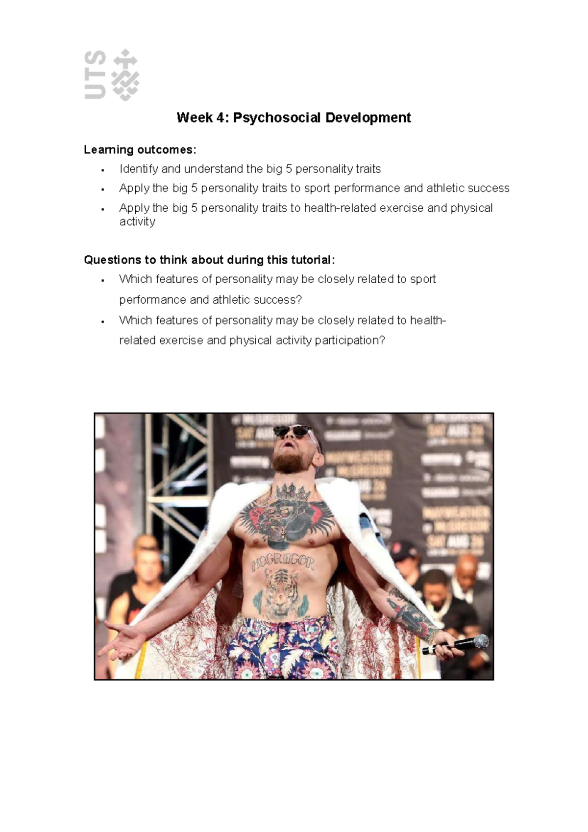 Week 4 Tutorial Worksheet (student) - Week 4: Psychosocial Development ...