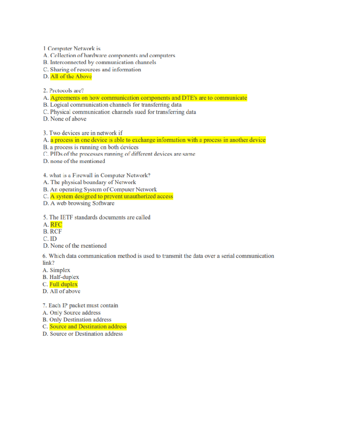 Question five - preparing for exam - telecom - Studocu