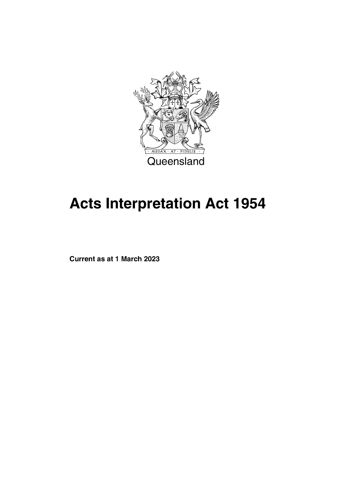 LAWS1700 - Acts Interpretation Act 1954 Qld - Queensland Acts ...