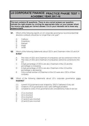 Mock Phase Test - Question 1 Discuss the meaning and significance of ...