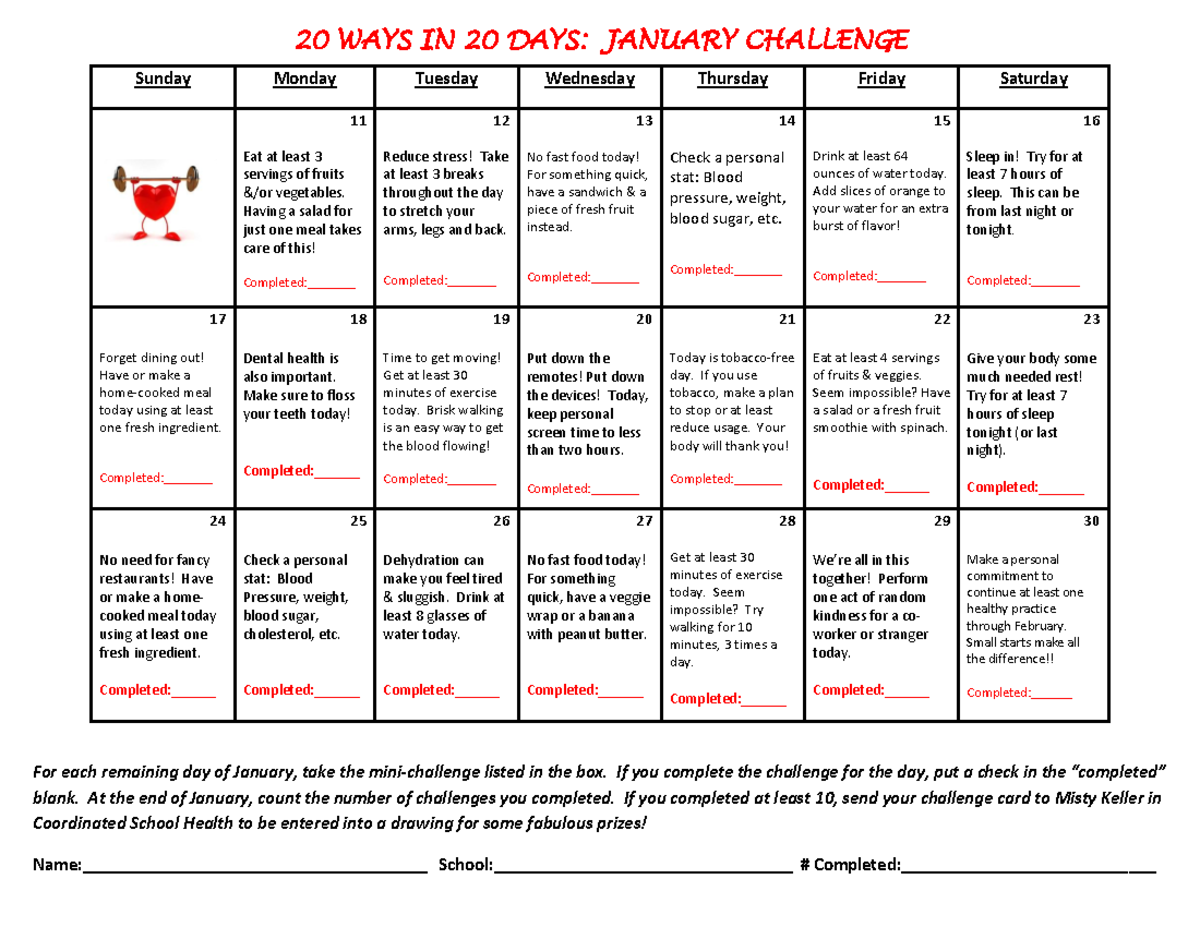 20 Ways in 20 Days Challenge - January 2016 - 20 WAYS IN 20 DAYS ...