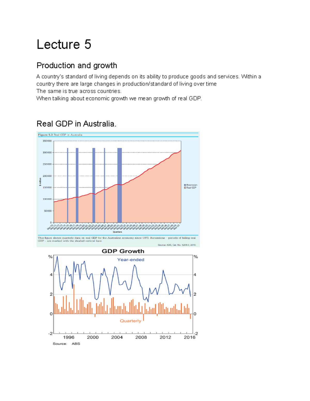 Lecture 5 - Notes that illustrate modules & theories of macro economics ...
