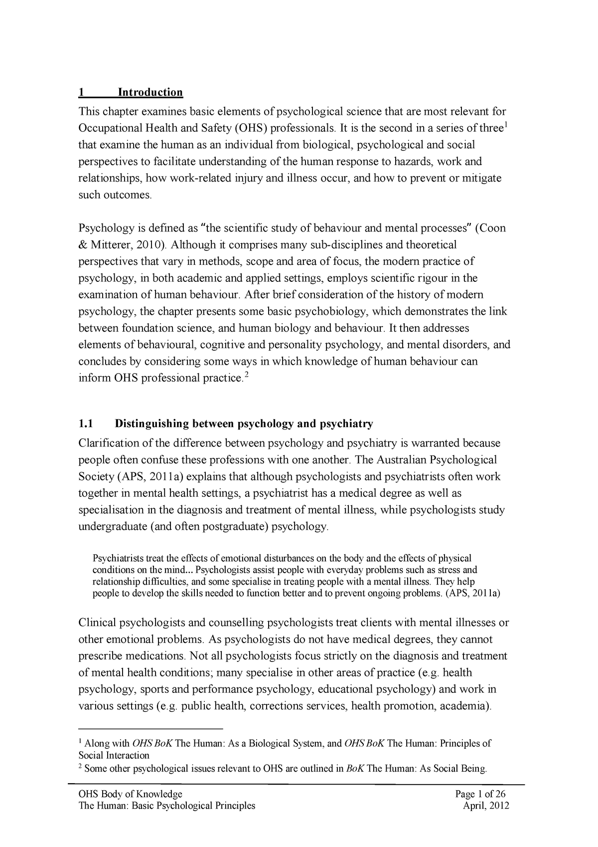 Microsoft Word - 13 Human Psych principles - OHS Body of Knowledge Page ...