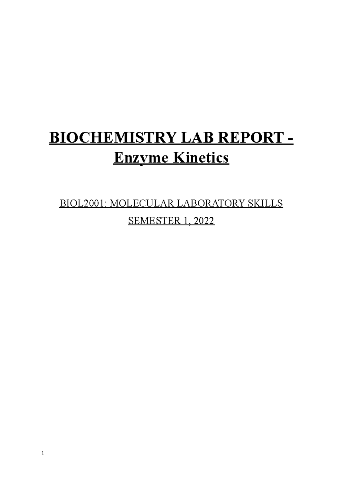 assignment on various pathology lab report