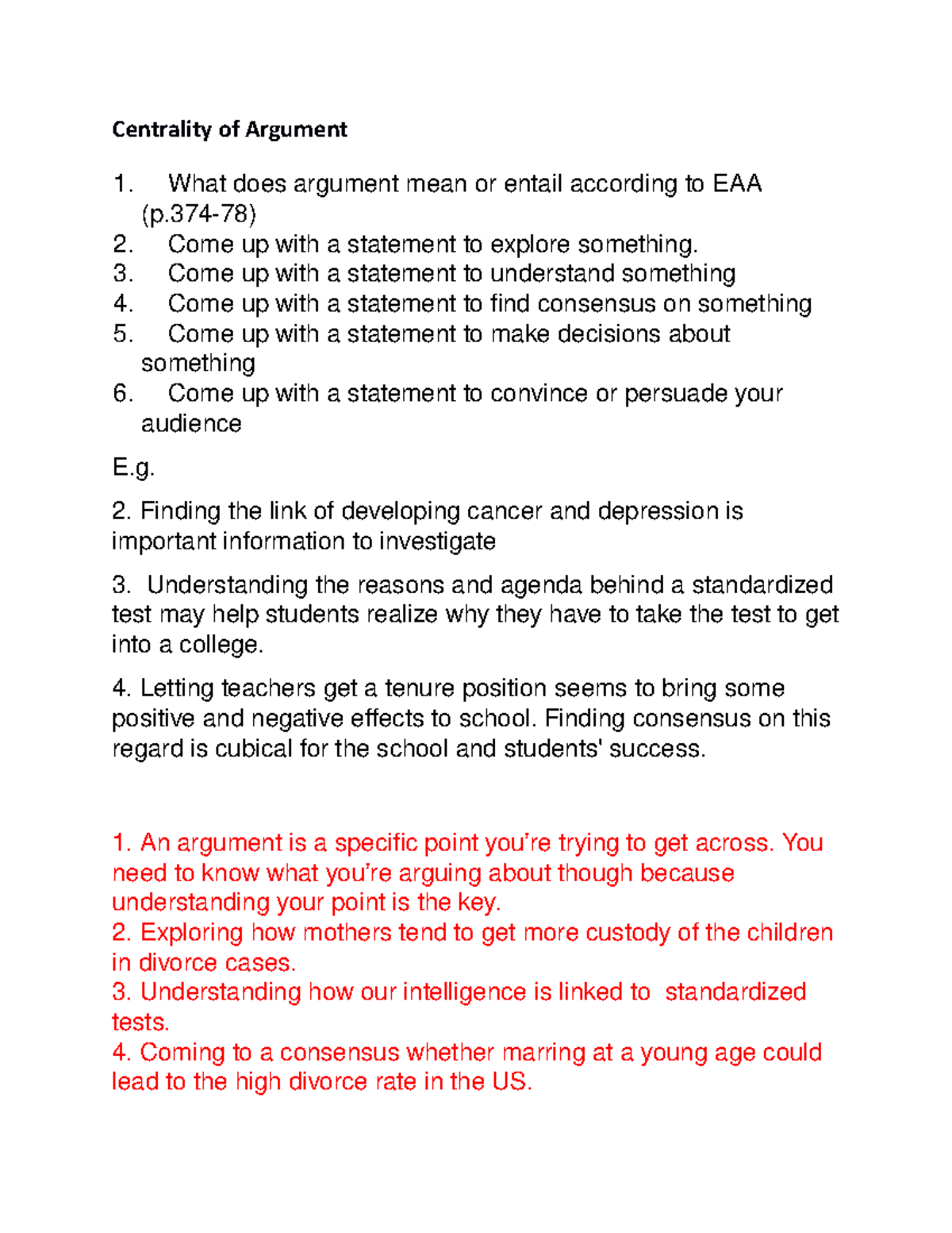 centrality-of-argument-what-does-argument-mean-or-entail-according-to-eaa-p-78-2-come-up