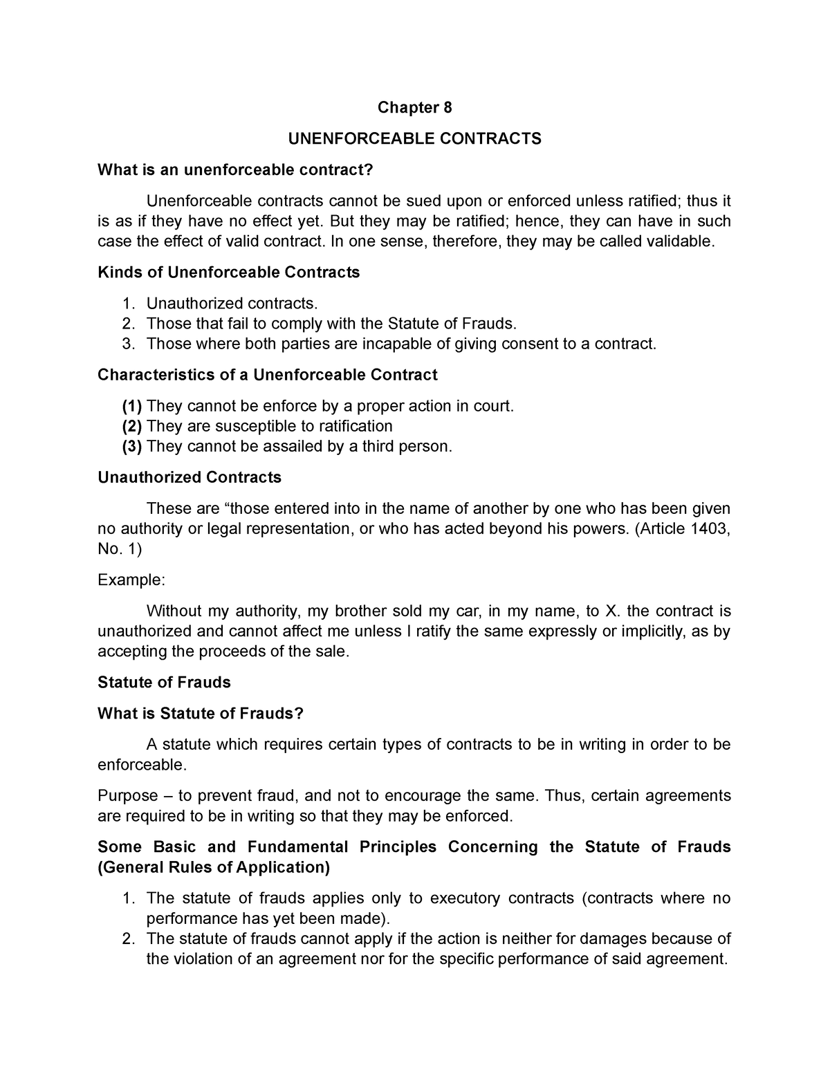 chapter-8-unenforceable-contracts-chapter-8-unenforceable-contracts