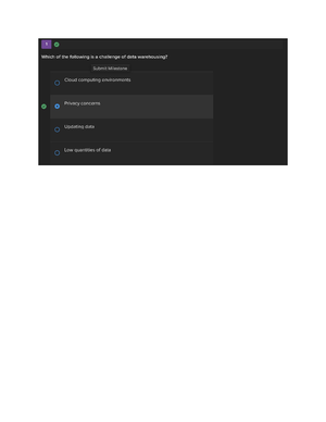 DAT 260 Quiz Module 2 Study Guide - Question 1 points Which of the ...