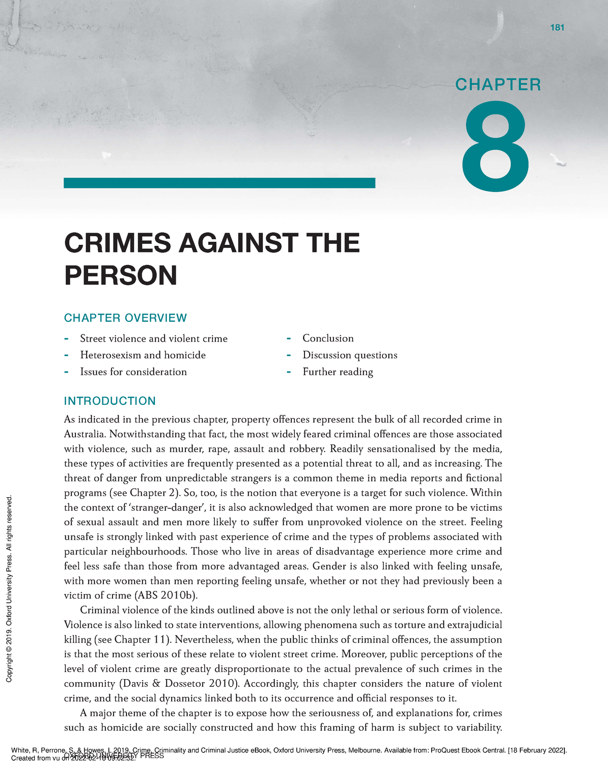 Chapter 8 - Crimes Against The Person - OXFORD UNIVERSITY PRESS 181 ...